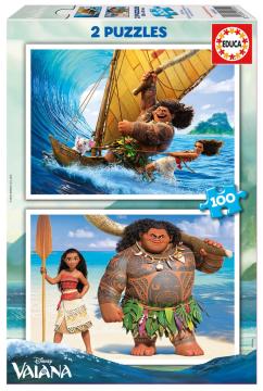 Educa Çoçuk Puzzle  Moana Karton 2X100 Parça Puzzle