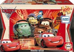Educa Puzzle Cars 2, Disney 100 Parça Ahşap Puzzle