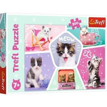 Trefl Çoçuk Puzzle Feline Pranks 200 Parça Puzzle