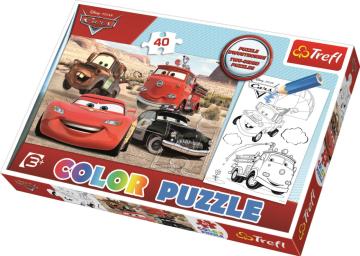 Trefl Puzzle Cars 2 40 Parça Yapboz Renkli