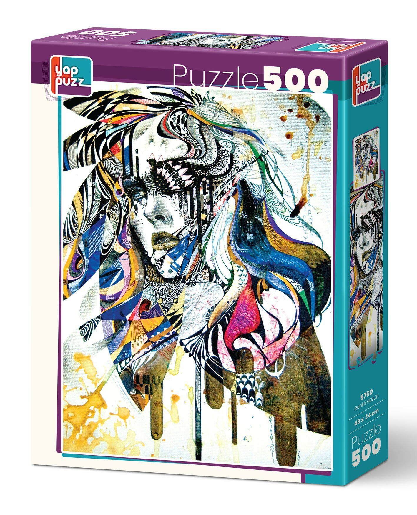 Yappuzz Renkli Hüzün  500 Parça Puzzle