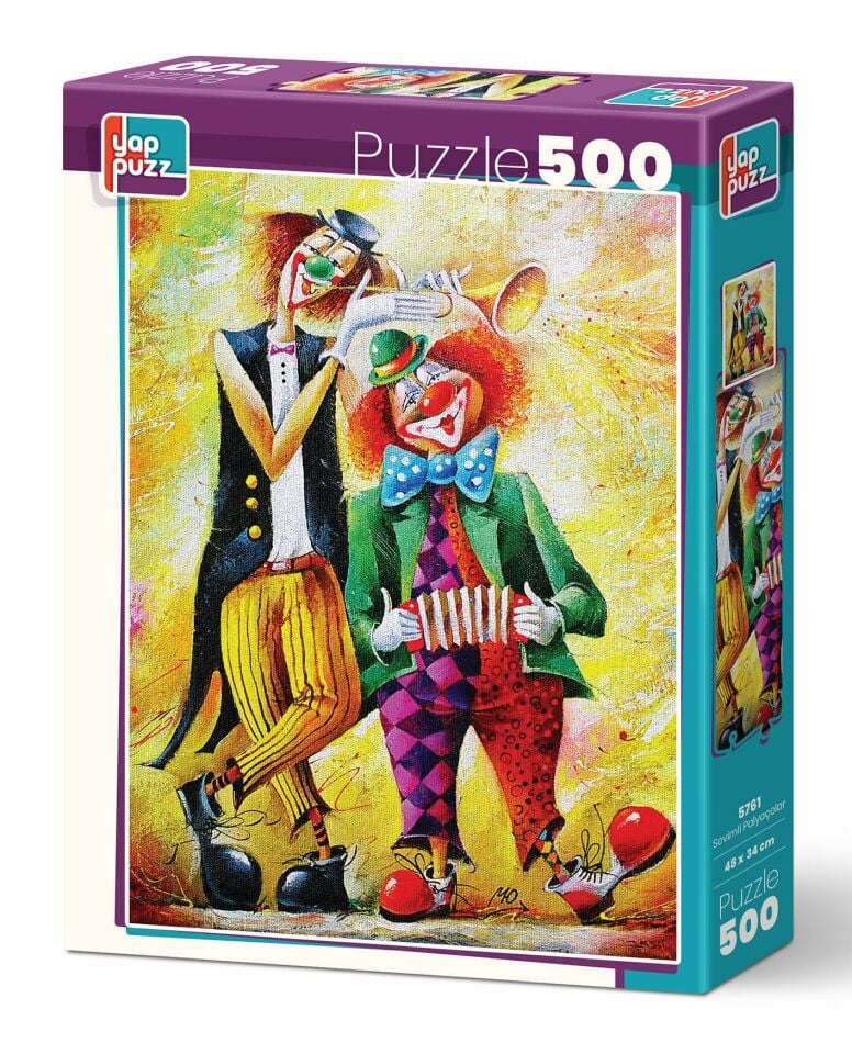 Yappuzz Sevimli Palyaçolar  500 Parça Puzzle