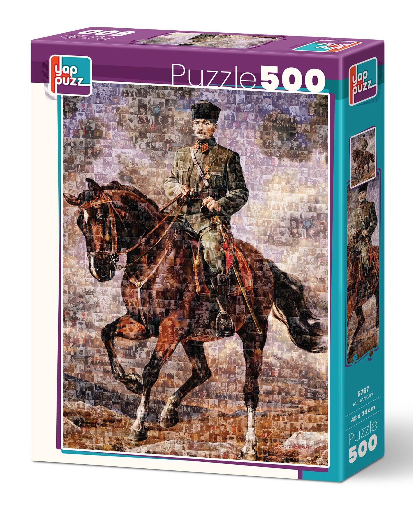Yappuzz Atlı Atatürk 500 Parça Puzzle
