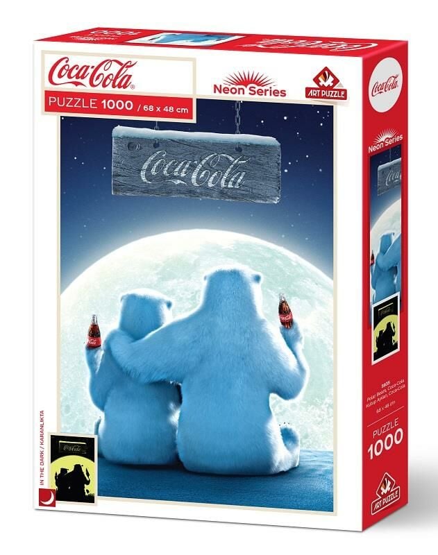 Art Puzzle Coca-Cola Kutup Ayıları 1000 Parça Neon Puzzle