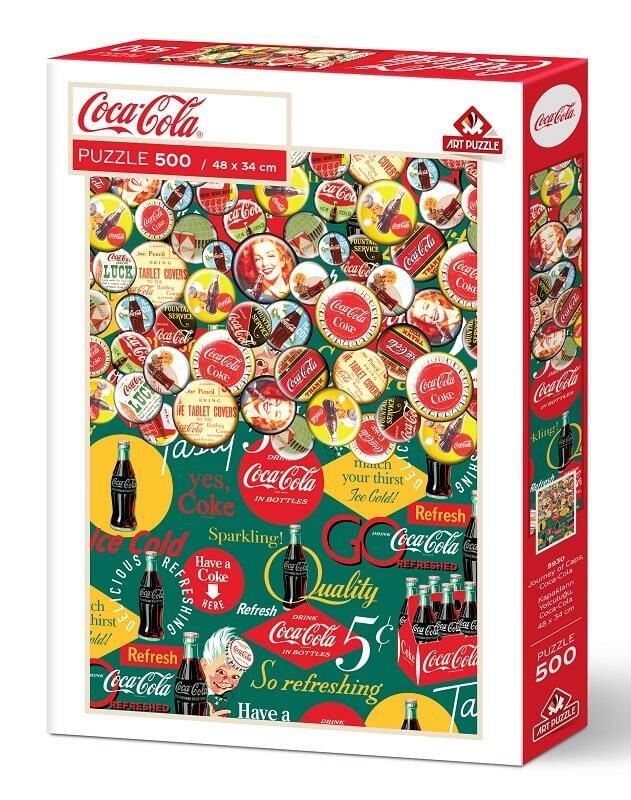 Art Puzzle Coca-Cola Kapakların Yolculuğu 500 Parça Puzzle