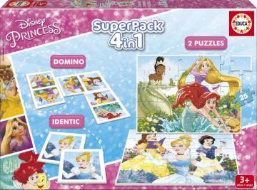 Educa Puzzle Princesses Domino + Hafıza Oyunu + Puzzle