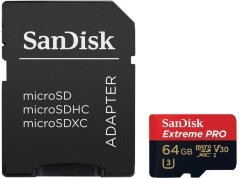 Sandisk 64 GB Micro SDHC Extreme Pro class10 UHS - I u3 - 100 MB/s 667x Hafıza Kartı