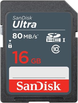 Sandisk 16 GB Micro SDHC Ultra class10 UHS - I u1 - 80 MB/s 320x Hafıza Kartı