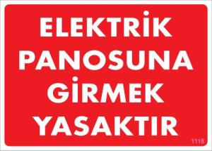 Elektrik Panosu Levhası 25x35 KOD:1118