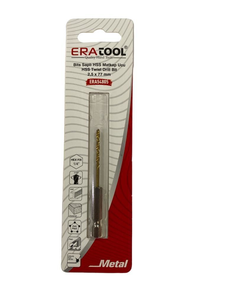 Eratool 54805 Altıgen Hss Matkap Ucu 2,5X77 mm