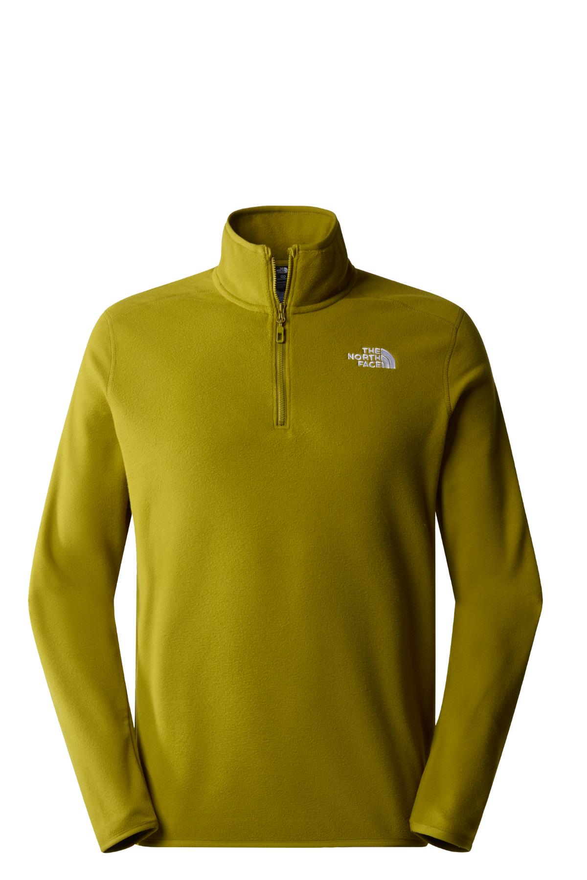 The North Face Erkek 100 Glacier 1/4 Zip - Eu Polar Yeşil