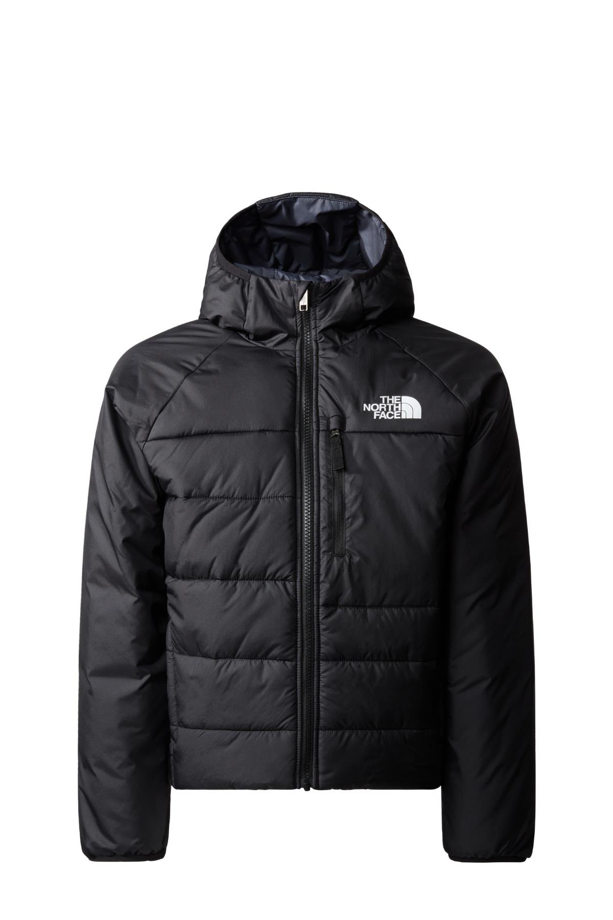 The North Face B Reversible Perrito Jacket Çocuk Mont Siyah Gri