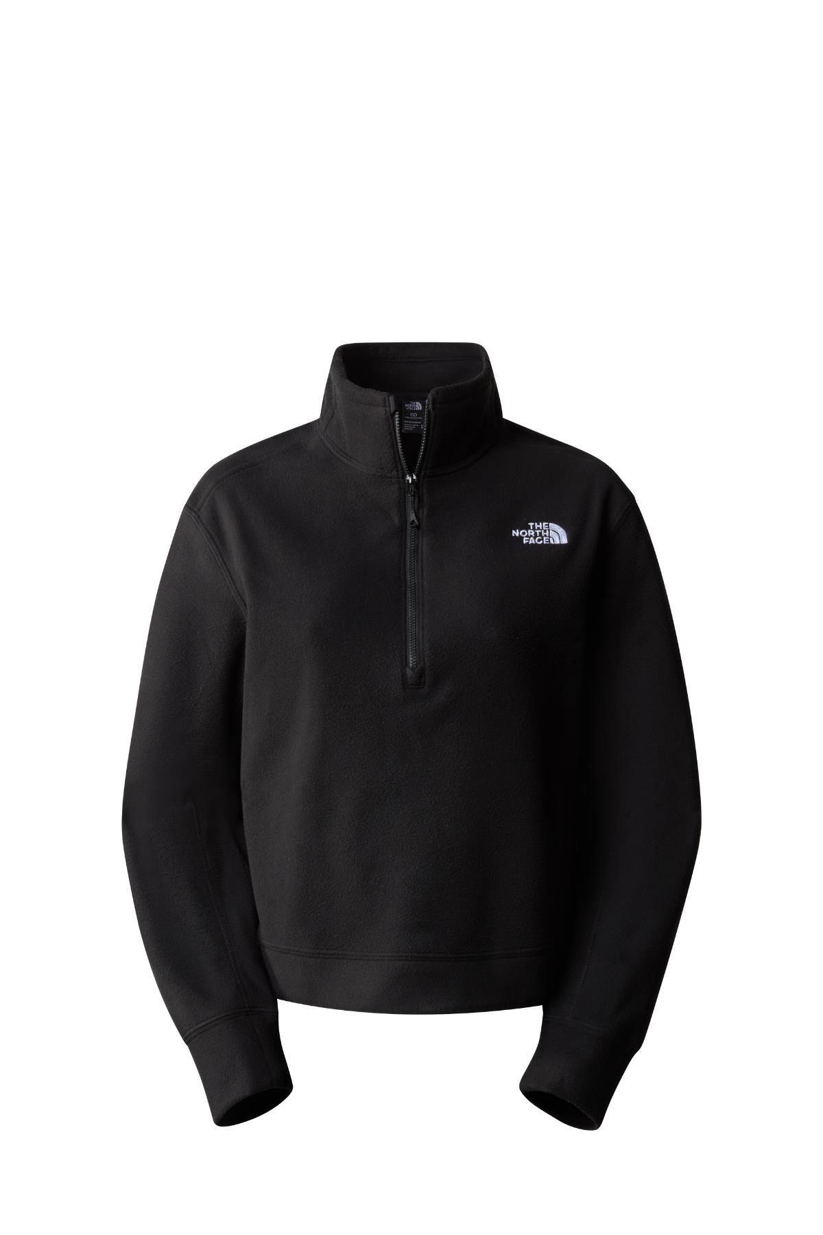 The North Face Kadın 100 Glacier Half Zip Polar Siyah