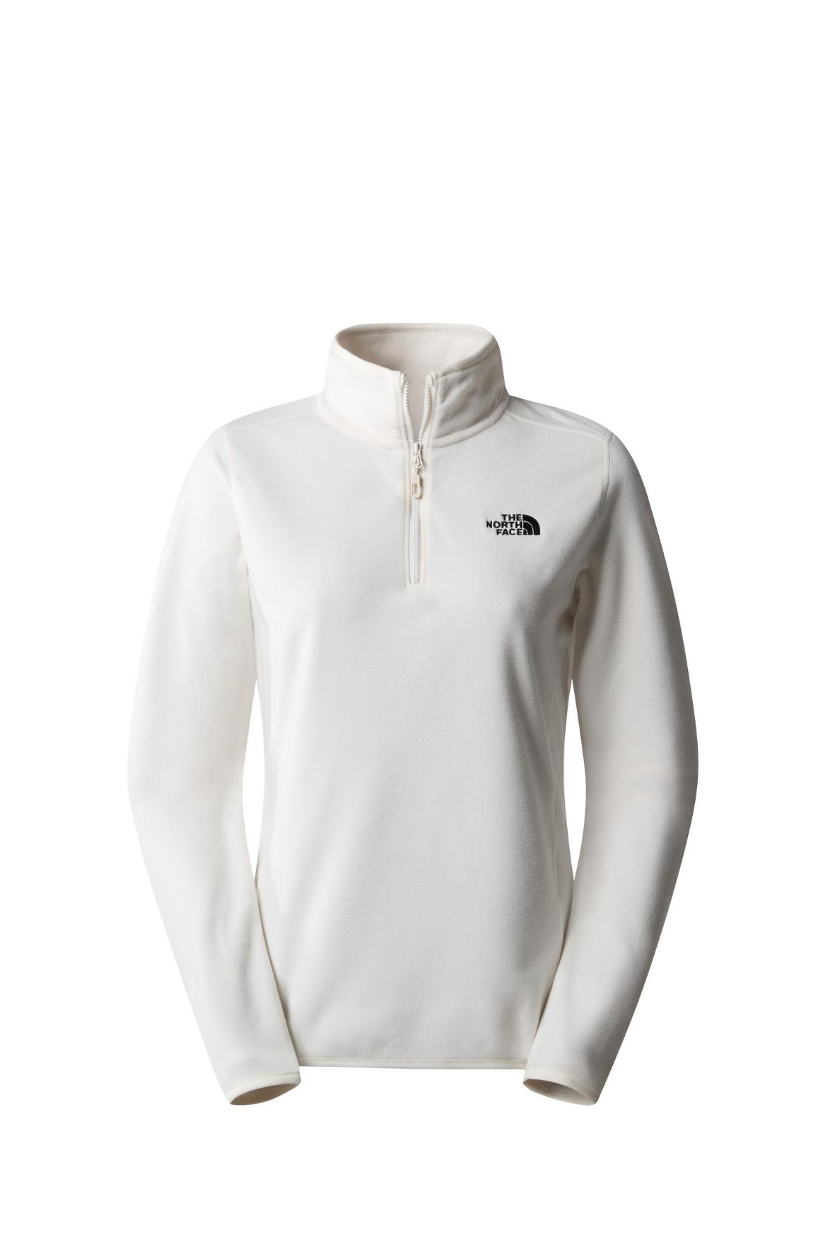 The North Face Kadın 100 Glacier 1/4 Zip - Eu Polar Krem