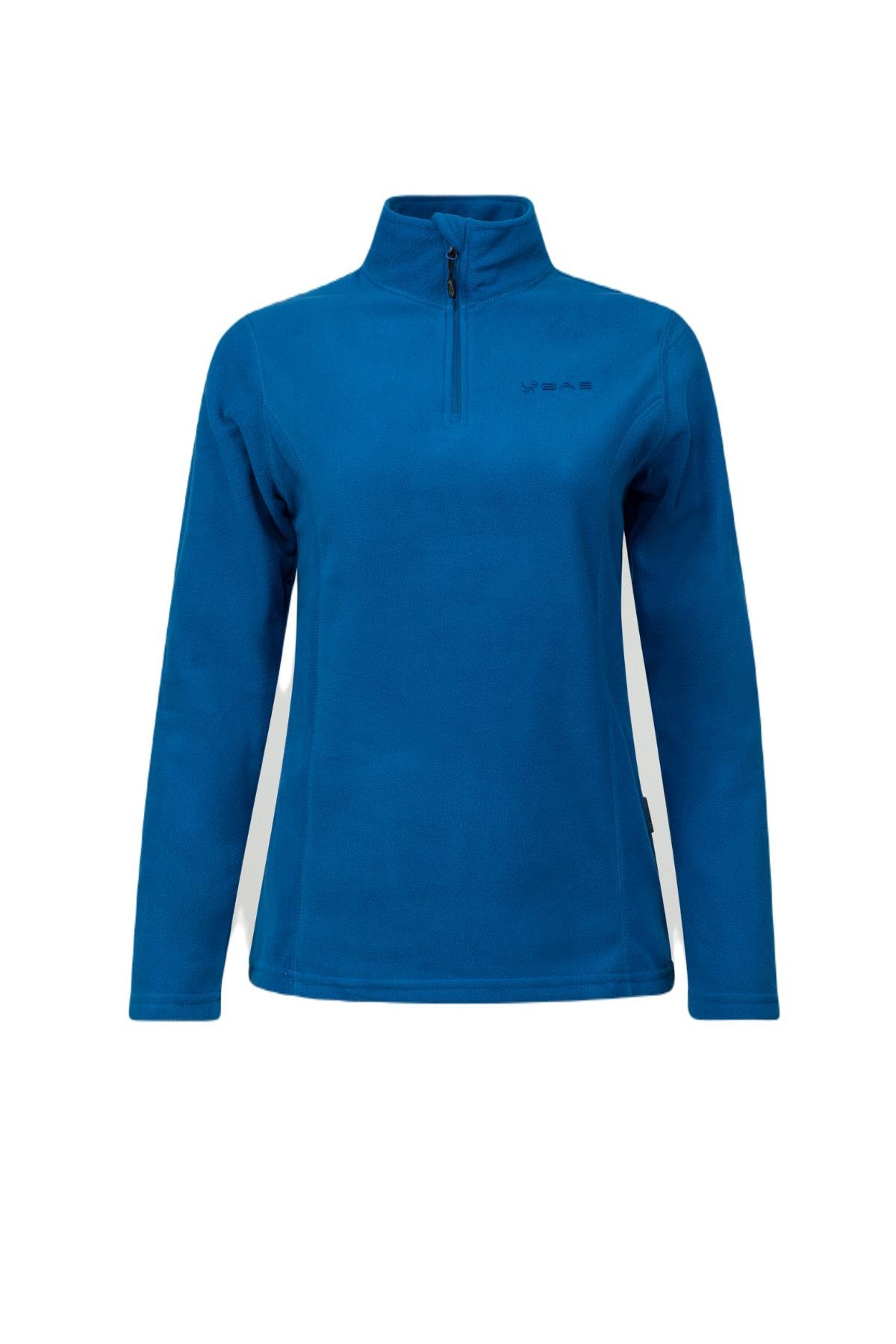 2AS Pinna Yarım Fermuarlı Kadın Polar Sweatshirt Mavi