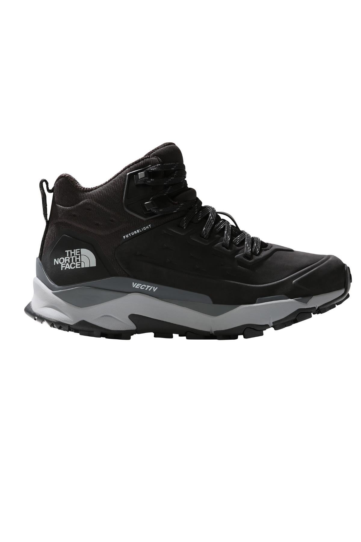 The North Face Vectiv Exploris Mid Futurelight Leather Kadın Deri Bot Siyah/Gri