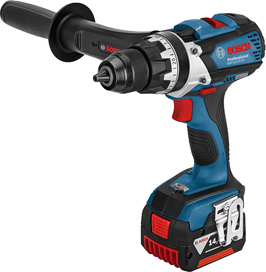 Bosch Professional GSR 14,4 VE-EC 4 Ah Çift Akülü Delme/Vidalama - Kömürsüz Motor