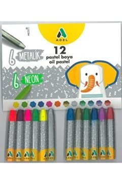 Adel Pastel Boya 6 Metalik+6 Neon 12 Renk