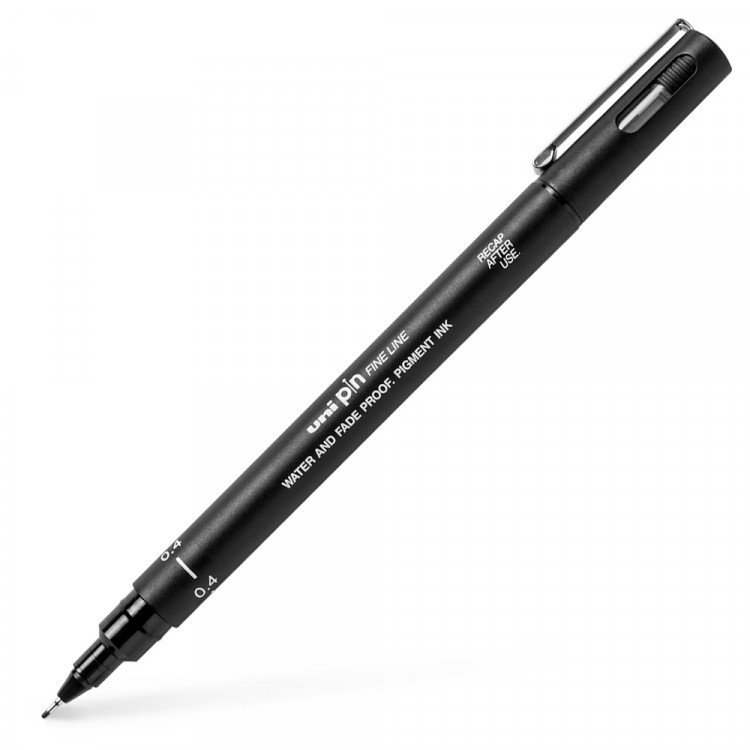 Uni Pin Fine Line Teknik Çizim Kalemi Siyah 0,4