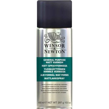 Winsor & Newton General Purpose Matt Varnish Çok Amaçlı Mat Sprey Vernik 400 ml.