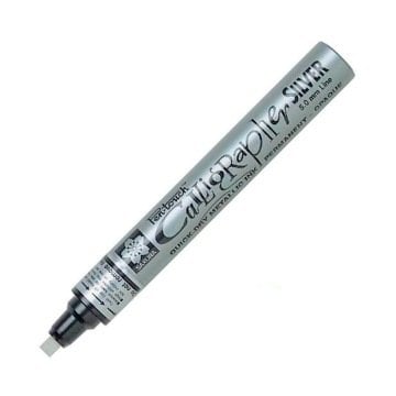 Sakura Pen-Touch Kaligrafi Kalemi 5.0mm Gümüş