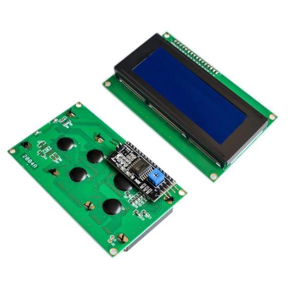 20x04 Mavi LCD ve IIC/I2C Ekran Arayüz Modülü