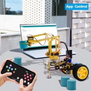Keyestudio 4DOF Mekanik Kol Robot Araba Öğrenme Başlangıç Kiti / Android vs IOS