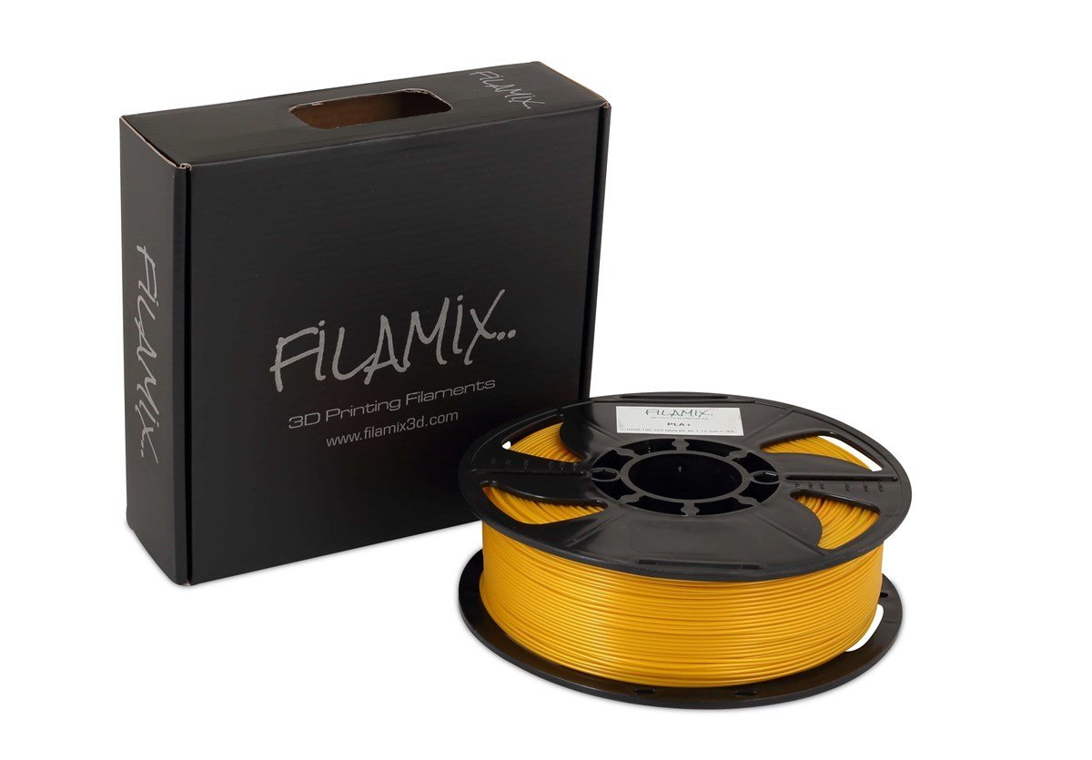 Filamix Gold Filament PLA + 1.75mm 1 KG Plus