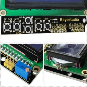 Keyestudio 1602 LCD Tuş Takımı Shield LCD Ekran ATMEGA2560 Raspberry Pi/UNO İçin Mavi Ekran Blacklight Modülü
