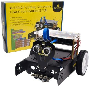 Keyestudio KEYBOT Programlanabilir Eğitim Robotu Araç Kiti + Arduino Grafik Programlama İçin Kullanım Kılavuzu