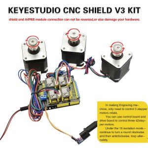 Keyestudio CNC Kit (CNC Shield V3.0 + Uno R3 Uyumlu)