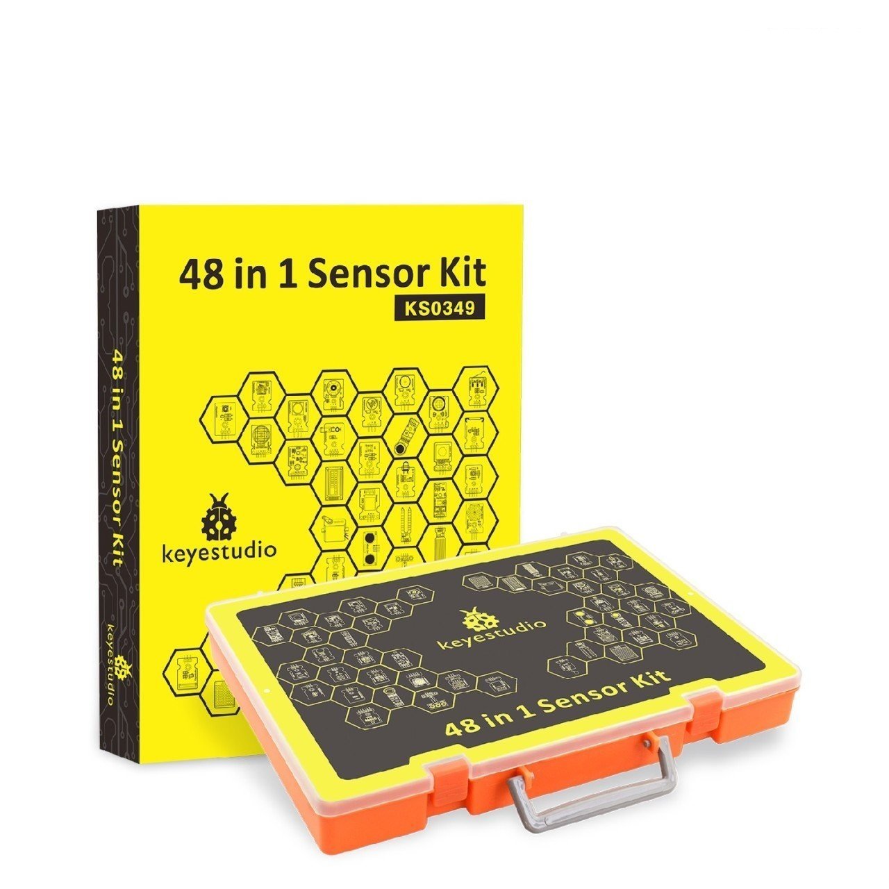Keyestudio 48 Parça Sensör Seti - Arduino DIY Projeleri İçin / Hediye Kutulu