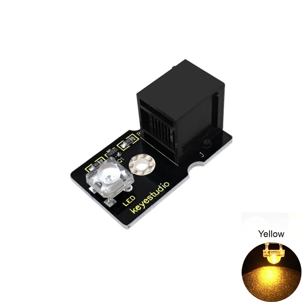 Keyestudio EASY plug Sarı Piranha LED Modül