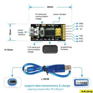 Keyestudio FTDI Temel Program İndirici - USB den TTL/ FT232