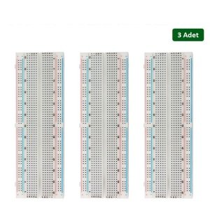 Keyestudio 830 Pin Bağlantı Noktaları Lehimsiz Breadboard (3 Adet)