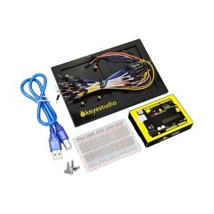 Keyestudio UNO R3 Kartı + 400 Pin Breadboard + Tabla + 65 Jumper Teller + USB Kablo / Arduino DIY Projesi için
