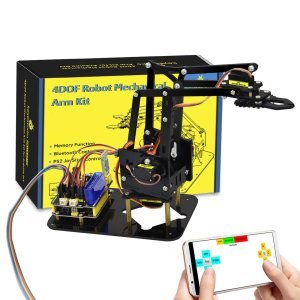 Keyestudio 4DOF Akrilik Robot Mekanik Kol Seti