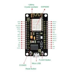 Keyestudio ESP8266 ESP-12F CH340G WiFi Modülü / Arduino NodeMcu Kartı