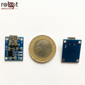 Micro USB Girişli Şarj Aleti TC4056A 3.7V 1S