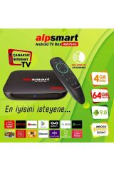 Alpsmart 4K 4 GB Ram 64 GB Hafıza Sesli Akıllı kumandalı Tv Box