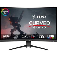 MSI 31.5'' MAG 325CQRF QD 2560x1440 (WQHD) CURVE 1000R RAPID VA 170HZ 1MS ADAPTIVE-SYNC  GAMING MONITOR