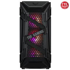 ASUS TUF GAMING GT301 ADRESLENEBİLİR RGB FANLI TEMPERLİ CAM VGA TUTUCULU USB 3.1 ATX OYUNCU KASASI