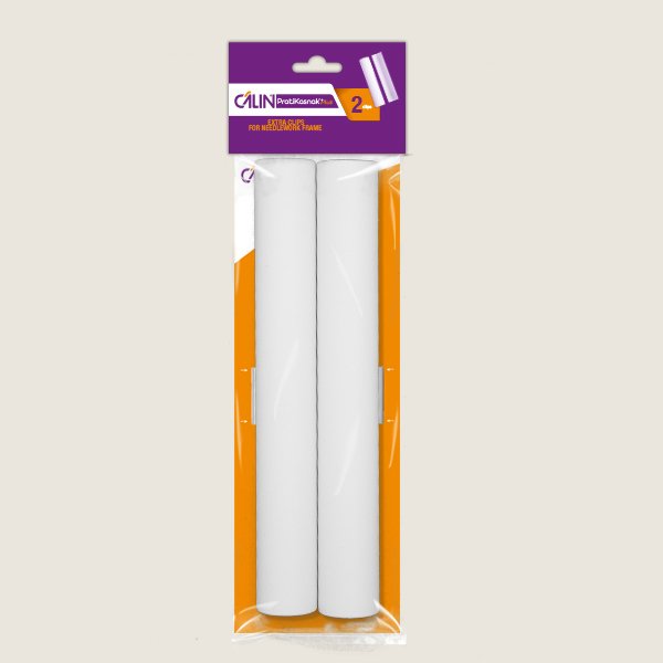 CÂLIN NAKIŞ KASNAĞI İÇİN YEDEK KLİPS/BEYAZ (28 CM'LİK KENAR İÇİN)