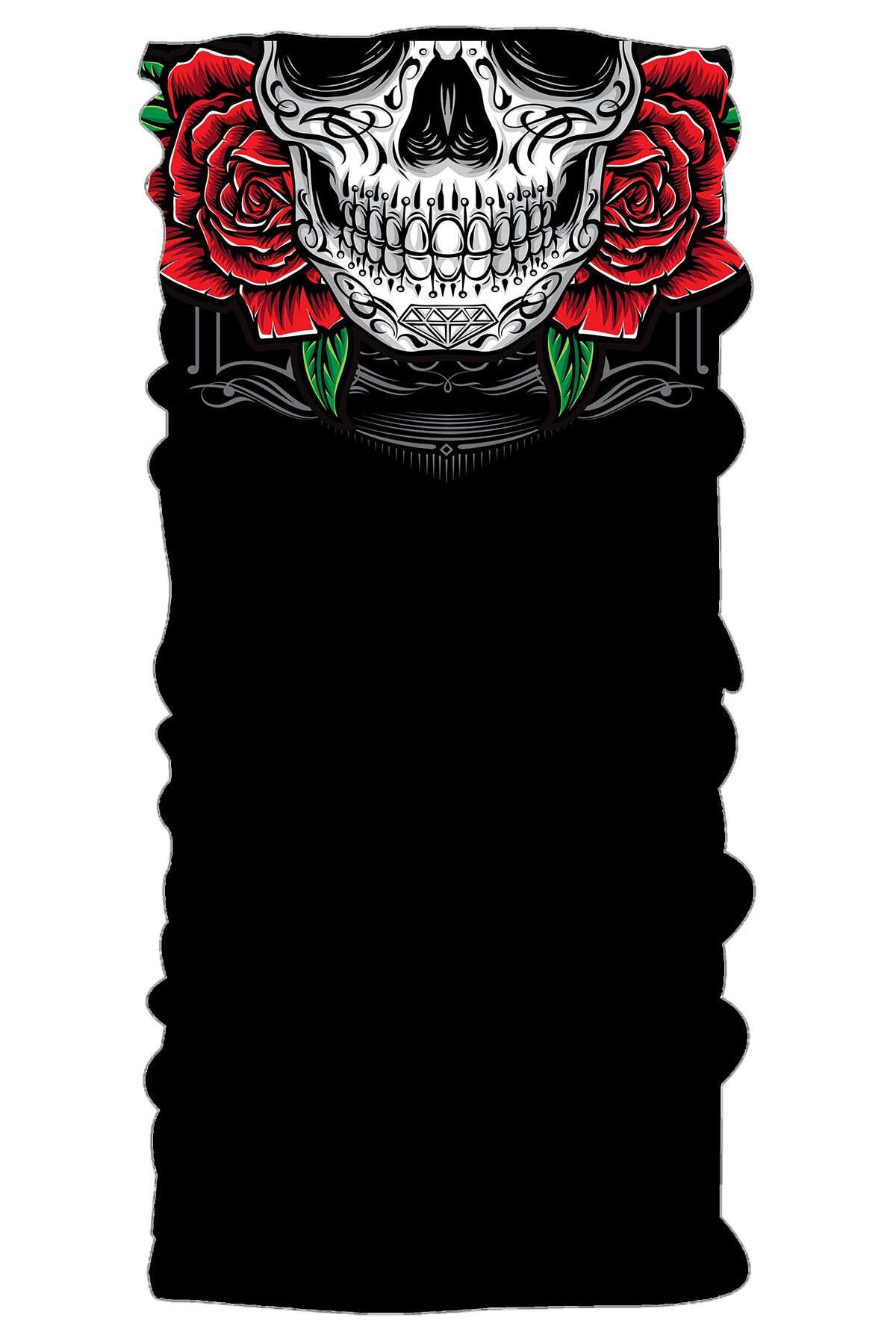 Loco Active Bandana - Roses Skull