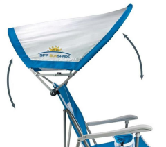 Gci Outdoor SunShade Captains Chair Güneşlikli