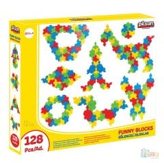 Eğlenceli Bloklar (128 Parça) Anaokulu Oyuncakları