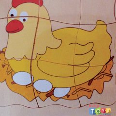 Kat Kat Tavuk Puzzle (Anaokul Katlı Oyuncakları)