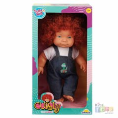 Kıvırcık Saçlı Bebek 35 Cm Curly Anaokulu Oyuncak