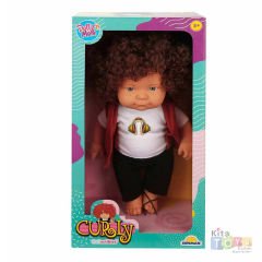 Kıvırcık Saçlı Bebek 35 Cm Curly Anaokulu Oyuncak