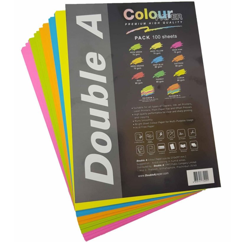 Fosforlu A4 Renkli Fotokopi Kağıdı 100'Lü Top